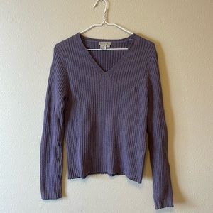 Royal robins purple v-neck sweater
